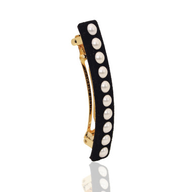 Swarovski® pearls barrette...