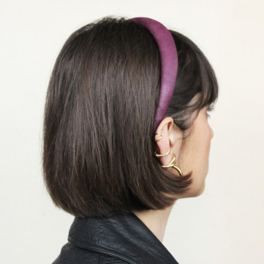 Leather hairband VIOLETTA